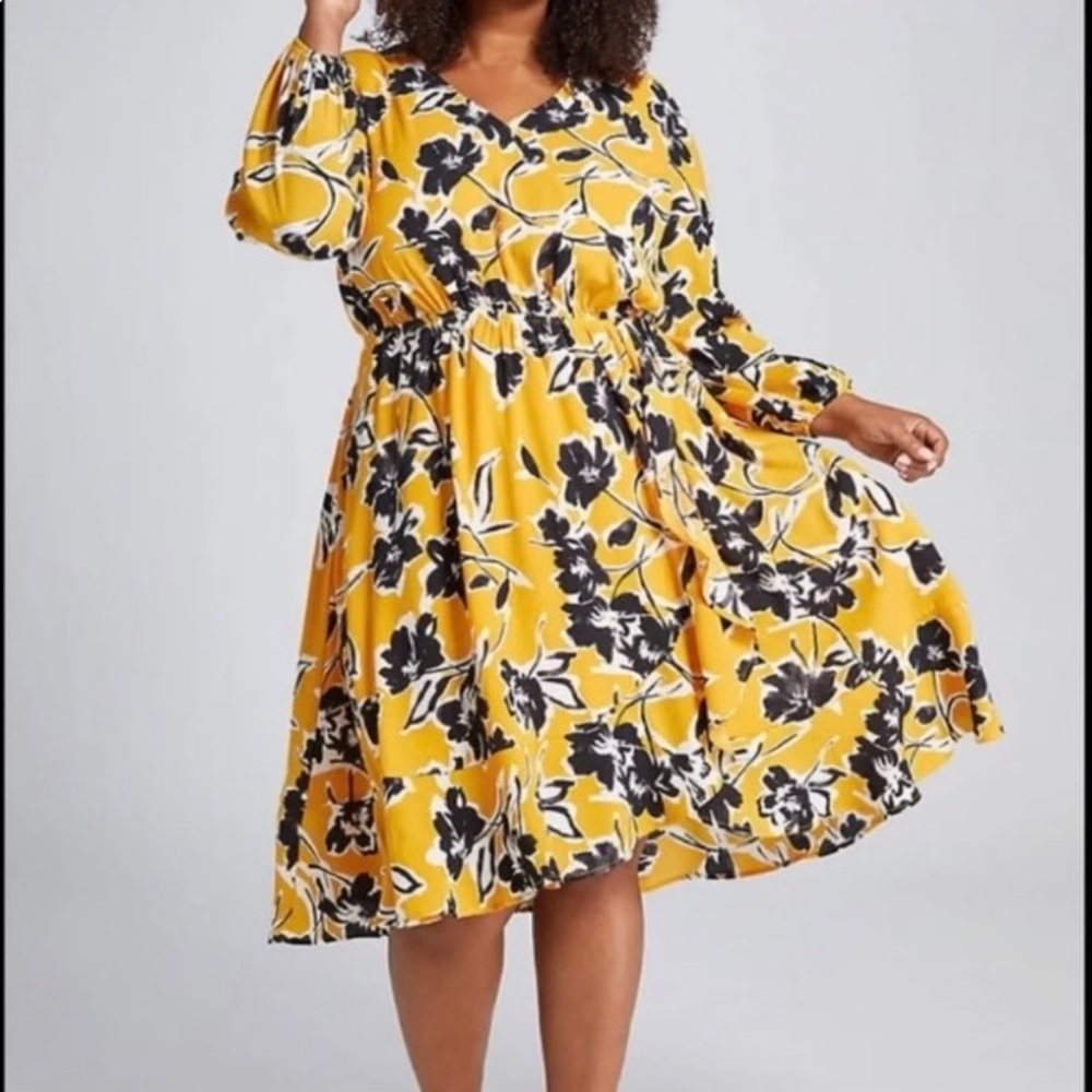 BeautiCurve x Lane Bryant Yellow Dress